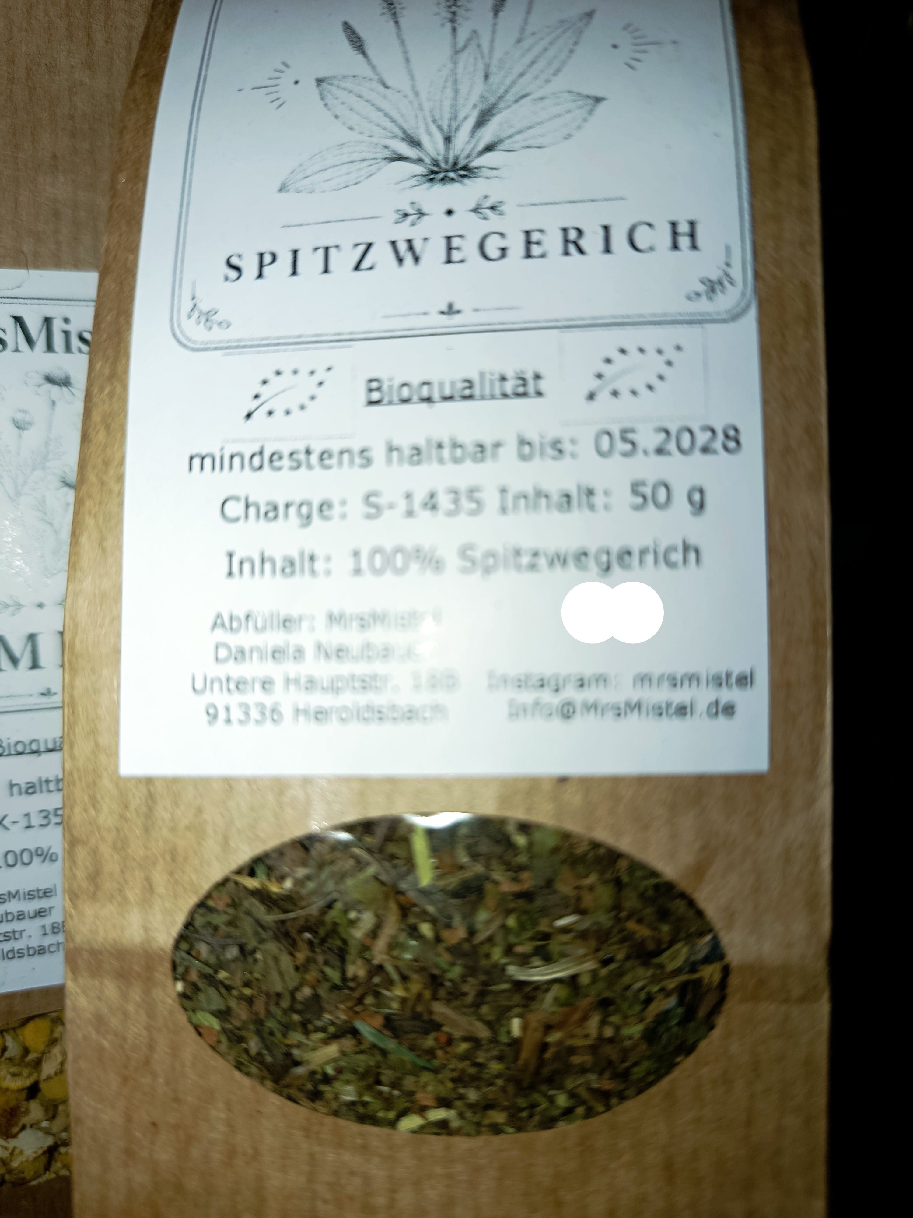 Spitzwegerich (Plantago lanceolata) 50g
